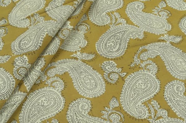 Pure Cotton Bagru Handblock Printed Fabric