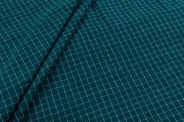Pre-Cut 1.20m Authentic HandLoom Woven Checks Flowy Soft Cotton Fabric