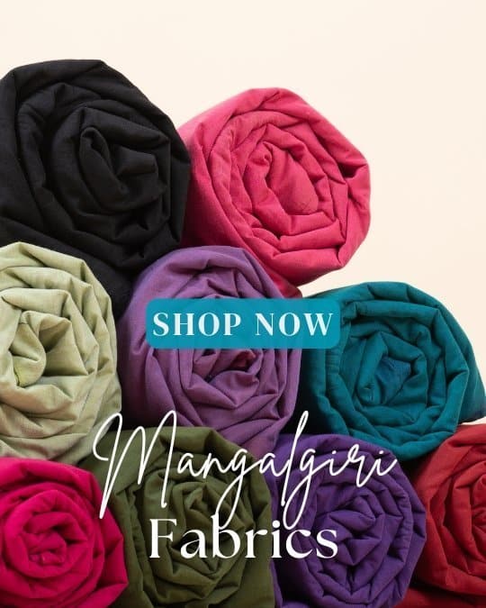 mangalgiri handwoven pure cotton fabrics zari border stripes checks