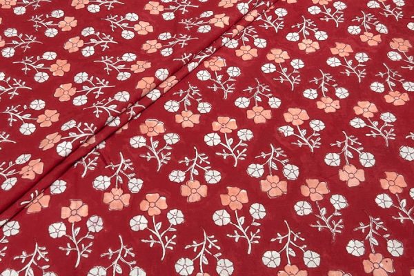 Pure Soft Cotton HandBlock Printed Fabric