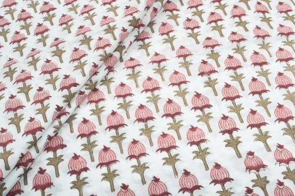 Pure Soft Cotton HandBlock Printed Fabric