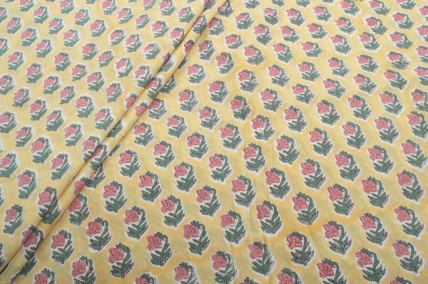 Pre-Cut 1.80m Pure Soft Cotton HandBlock Printed Fabric