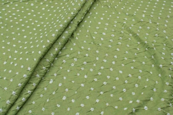 Pre-Cut 1.30m Bandhani Tie Dye 100% Pure Soft Cotton Satin Finish Fabric