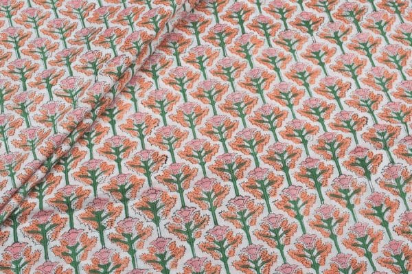 Pure Soft Cotton HandBlock Printed Fabric