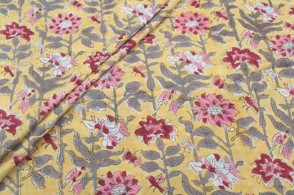 Pure Soft Cotton HandBlock Printed Fabric