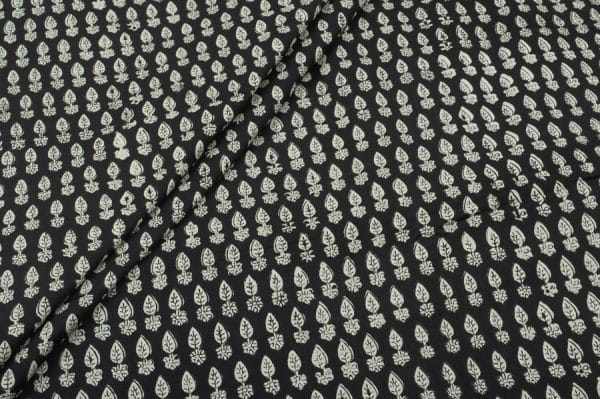 Pure Cotton Bagru Handblock Printed Fabric