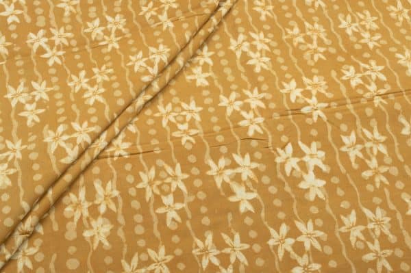 Pre-Cut 2.10m Pure Cotton Bagru Handblock Printed Fabric