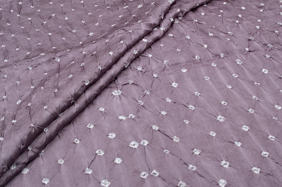 Bandhani Tie Dye Soft Modal Silk Fabric Pre-Cut 1.40m Bandhani Tie Dye Soft Modal Silk Fabric - Image 1