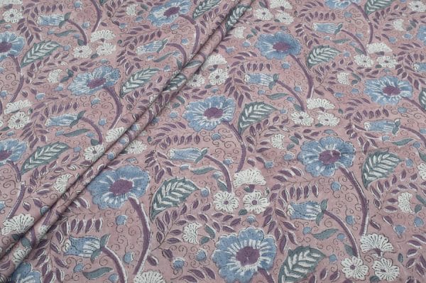 Pre-Cut 1m Pure Soft Cotton HandBlock Printed Fabric