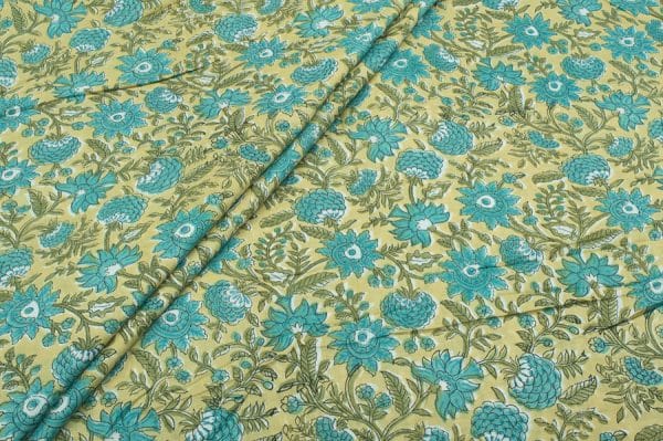 Pure Soft Cotton HandBlock Printed Fabric