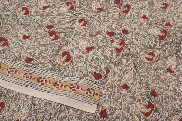 Kalamkaari Thick Cotton Handblock Printed Fabric
