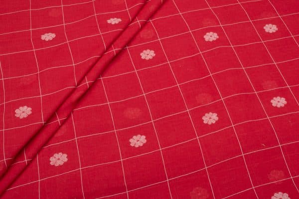 Pre-Cut 1.30m Authentic HandLoom Woven Design Flowy Soft Cotton Fabric
