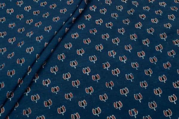Ajrakh Pure Soft Cotton HandCrafted Fabric