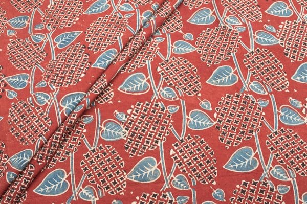 Ajrakh Pure Soft Cotton HandCrafted Fabric