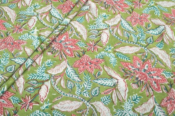 Pure Soft Cotton HandBlock Printed Fabric
