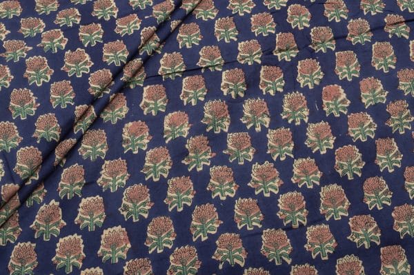 Pre-Cut 2m Pure Soft Cotton HandBlock Printed Fabric