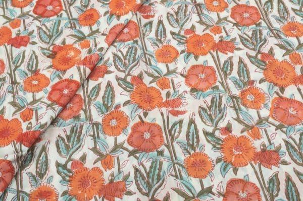 Pure Soft Cotton HandBlock Printed Fabric