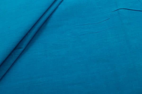 Pre-Cut 1m True Blue Handwoven Mangalgiri 100% Pure Cotton Fabric