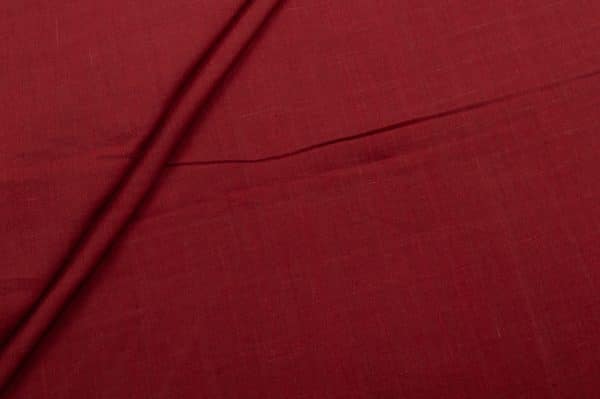Rosewood Red Flowy HandLoom Pure Soft Cotton Fabric
