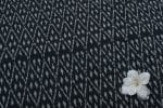 Black Mercerised Fine Handloom Ikkat Tie-Dye Pure Soft Cotton Fabric - Image 2