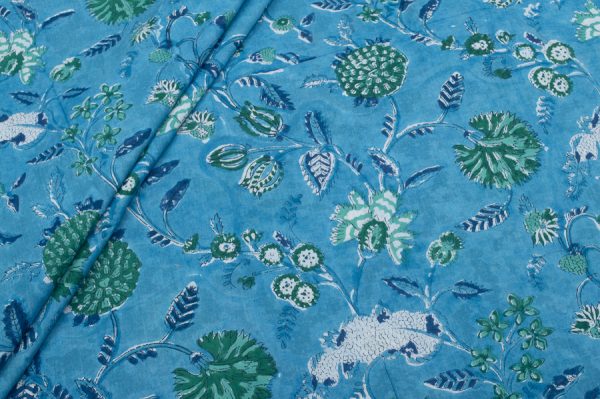 Pure Soft Cotton HandBlock Printed Fabric