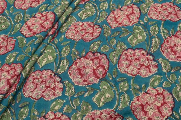 Pure Soft Cotton HandBlock Printed Fabric