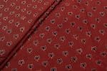 Pre-Cut 0.80m Natural Red Dye Handblock Ajrakh Printed Cotton Fabric