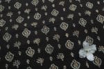 Natural Brown Dye Intricate Handblock Ajrakh Printed Cotton Fabric - Image 2