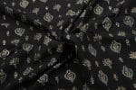 Natural Brown Dye Intricate Handblock Ajrakh Printed Cotton Fabric - Image 3