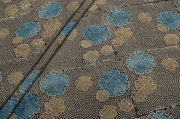 Pre-Cut 0.50m Natural Brown Dye Intricate Handblock Ajrakh Printed Cotton Fabric