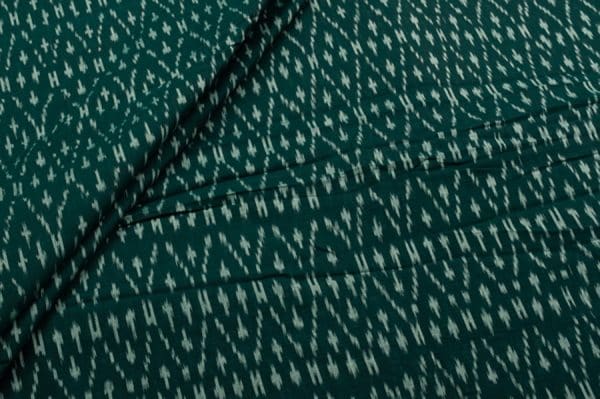 Mercerised Ikkat Soft Pure Cotton Fabric