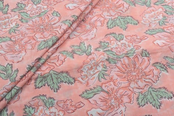 Pure Soft Cotton HandBlock Printed Fabric