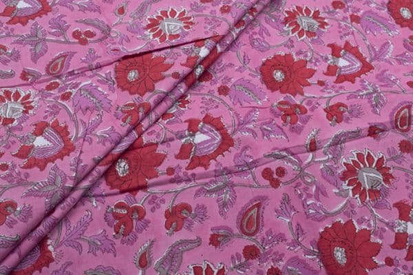 Pure Soft Cotton HandBlock Printed Fabric