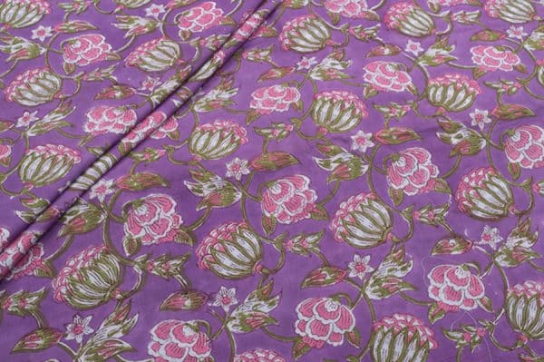 Pure Soft Cotton HandBlock Printed Fabric