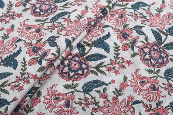 Pure Soft Cotton HandBlock Printed Fabric