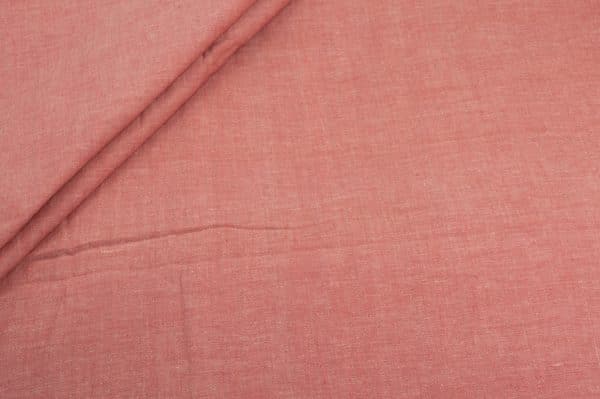 Salmon Orange Flowy HandLoom Pure Soft Cotton Fabric