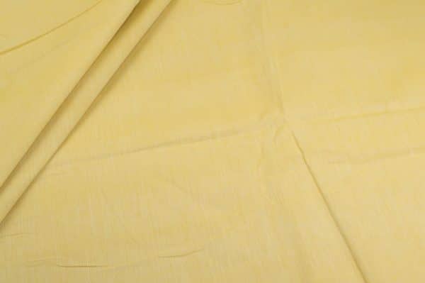 Pre-Cut 2m Jasmine Yellow Handwoven Mangalgiri 100% Pure Cotton Fabric