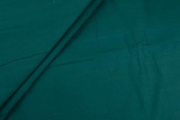 Bottle Green Handwoven Mangalgiri 100% Pure Cotton Fabric
