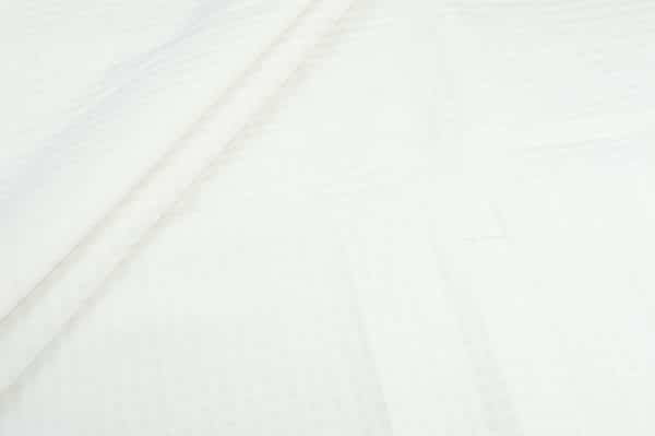 White Mangalgiri Handwoven Checks 100% Pure Soft Cotton Fabric