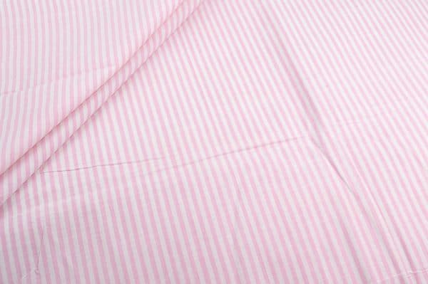 Pre-Cut 2.30m Pastel Pink Handwoven Stripes 100% Pure Cotton Fabric