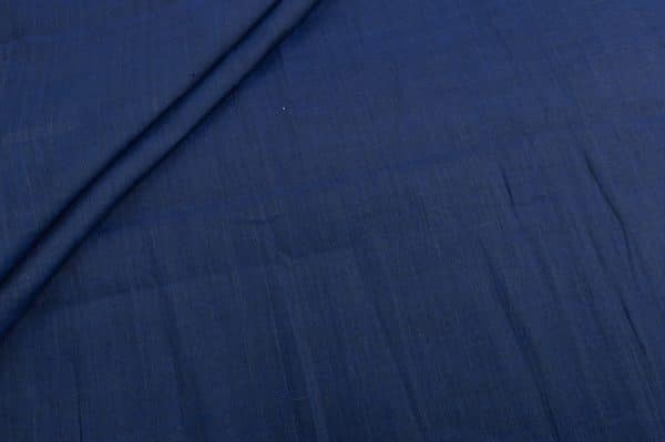 Oxford Blue Flowy HandLoom Pure Soft Cotton Fabric