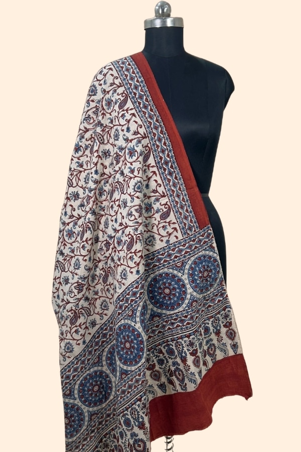 Ajrakh HandCrafted Natural Dye Pure Cotton Dupatta