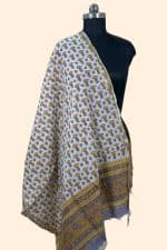 Pure Soft Cotton Handblock Printed Dupatta