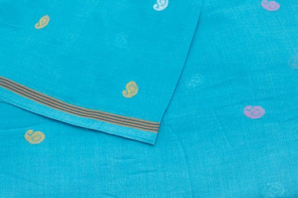Pre-Cut 1.20m Authentic HandLoom Woven Design Flowy Soft Cotton Fabric