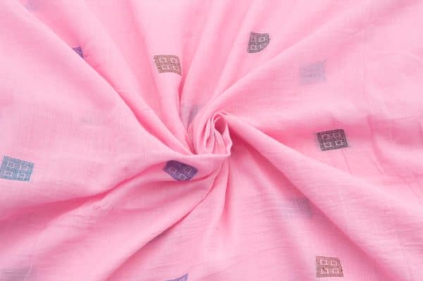Authentic HandLoom Woven Design Flowy Soft Cotton Fabric