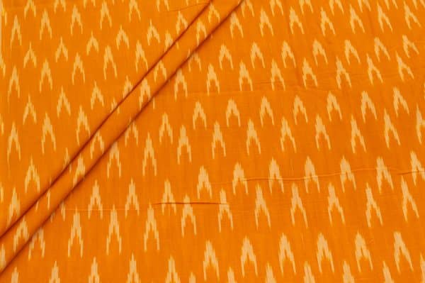 Mercerised Fine Handloom Ikkat Tie-Dye Pure Soft Cotton Fabric