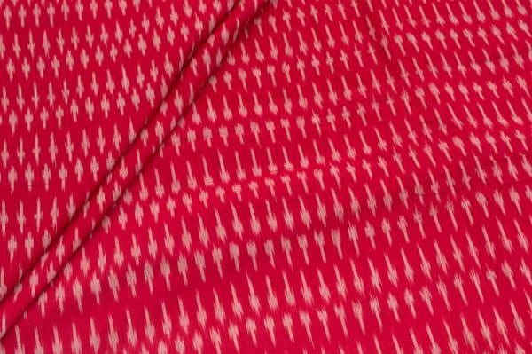 Mercerised Fine Handloom Ikkat Tie-Dye Pure Soft Cotton Fabric