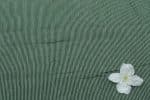 Pre-Cut 1m Dark Green Flowy HandLoom Woven Stripes Pure Soft Cotton Fabric - Image 2