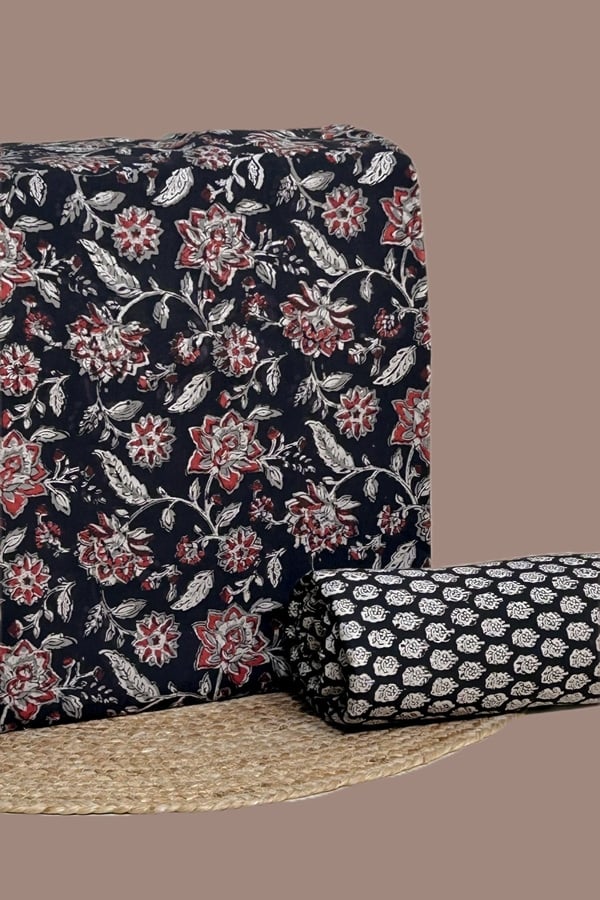 2pc Bagru HandCrafted Top and Bottom Cotton Fabric Set