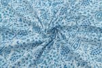 Pre-Cut 1.60m Natural White Floral Handblock Printed 100% Pure Soft Cotton Fabric - Image 3